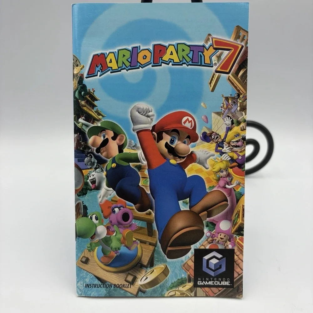 Mario Party 7 Nintendo Gamecube Instruction Manual‎ Booklet ONLY